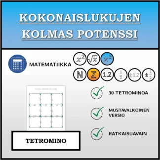 Tetromino: Kokonaislukujen kolmas potenssi