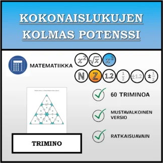 Trimino: Kokonaislukujen kolmas potenssi