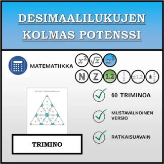 Trimino: Desimaalilukujen kolmas potenssi