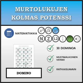 Domino: Murtolukujen kolmas potenssi