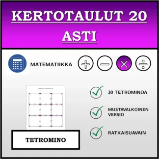 Tetromino: Kertotaulut 20 asti