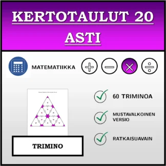 Trimino: Kertotaulut 20 asti