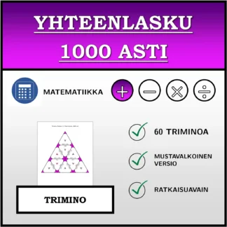 Trimino: Yhteenlasku 1000 asti