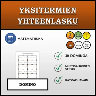 Domino: Yksitermien yhteenlasku