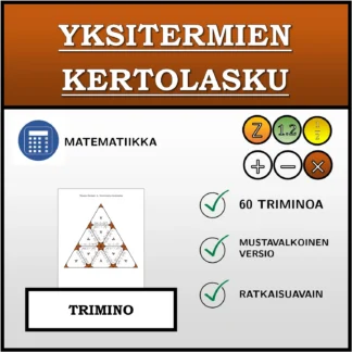 Trimino: Yksitermien kertolasku