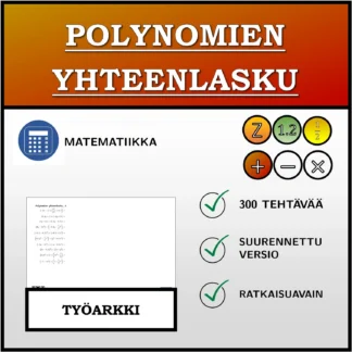 Työarkki: Polynomien yhteenlasku