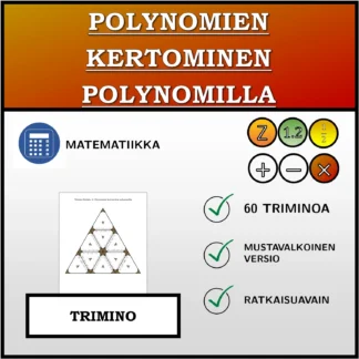 Trimino: Polynomien kertominen polynomilla