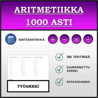 Työarkki: Aritmetiikka 1000 asti