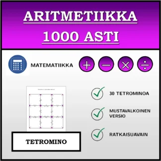 Tetromino: Aritmetiikka 1000 asti
