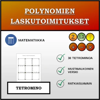 Tetromino: Polynomien laskutoimitukset