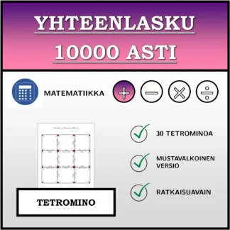 Tetromino: Yhteenlasku 10000 asti