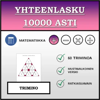 Trimino: Yhteenlasku 10000 asti