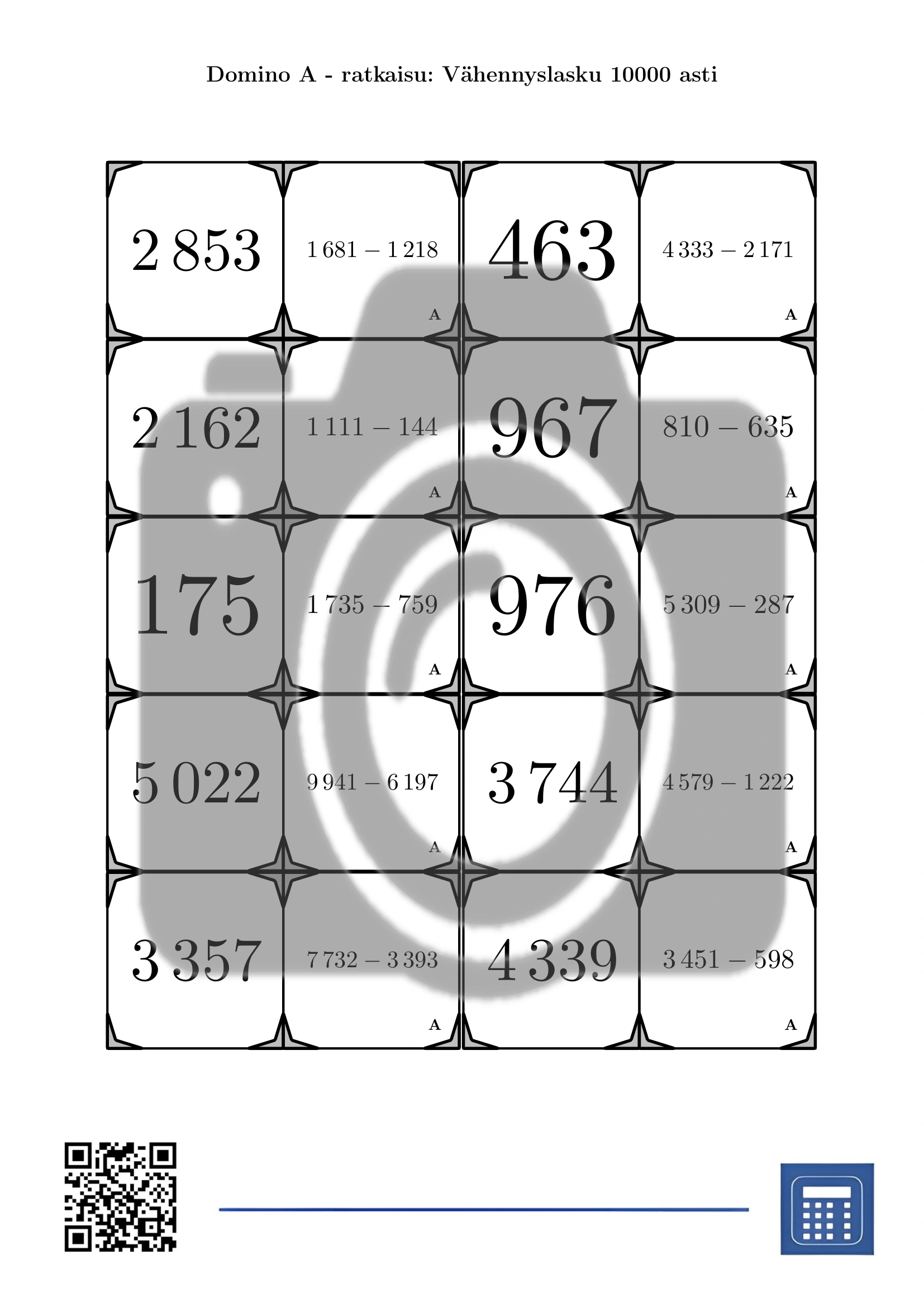 Domino: Vähennyslasku 10000 asti - Image 4