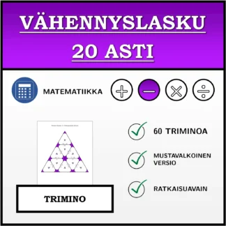 Trimino: Vähennyslasku 20 asti