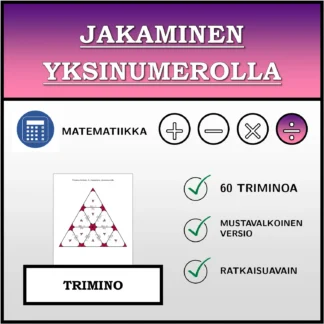 Trimino: Jakaminen yksinumerolla