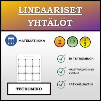 Tetromino: Lineaariset yhtälöt