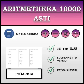 Työarkki: Aritmetiikka 10000 asti
