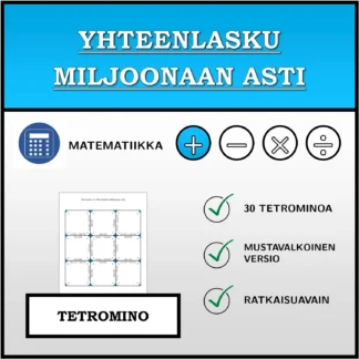 Tetromino: Yhteenlasku miljoonaan asti