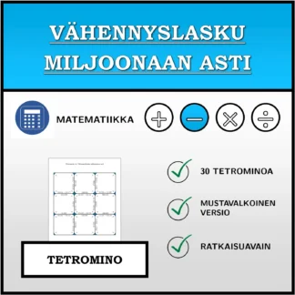 Tetromino: Vähennyslasku miljoonaan asti