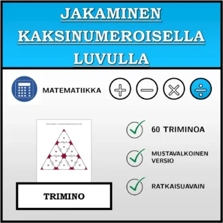 Trimino: Jakaminen kaksinumeroisella luvulla