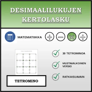 Tetromino: Desimaalilukujen kertolasku