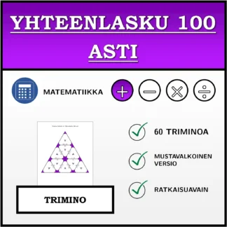 Trimino: Yhteenlasku 100 asti