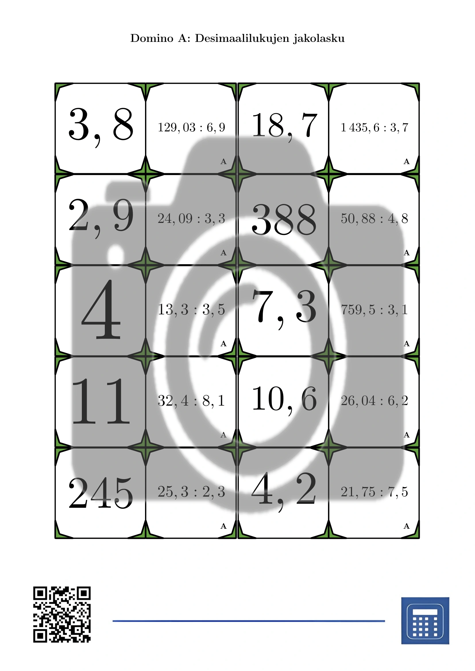 Domino: Desimaalilukujen jakolasku - Image 2