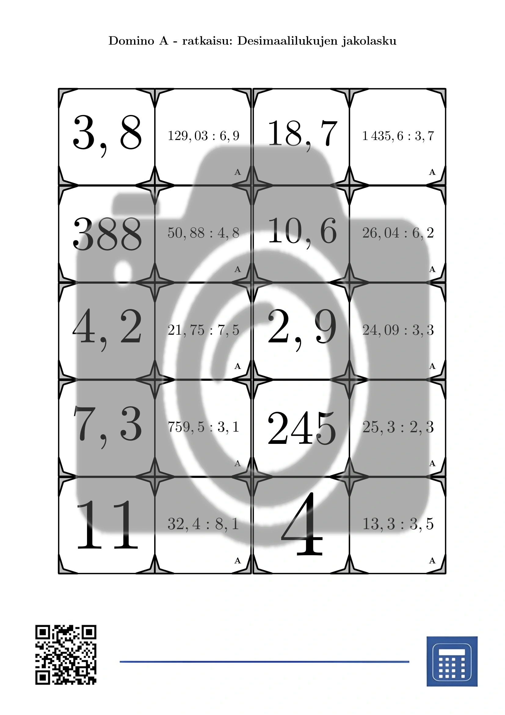 Domino: Desimaalilukujen jakolasku - Image 4