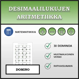 Domino: Desimaalilukujen aritmetiikka