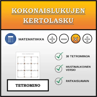 Tetromino: Kokonaislukujen kertolasku