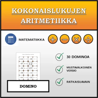 Domino: Kokonaislukujen aritmetiikka