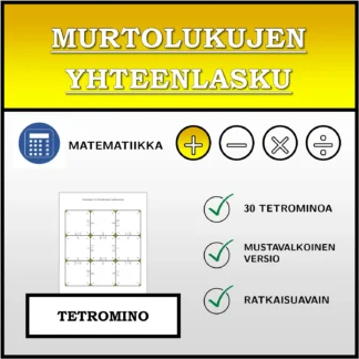 Tetromino: Murtolukujen yhteenlasku