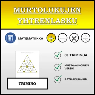 Trimino: Murtolukujen yhteenlasku