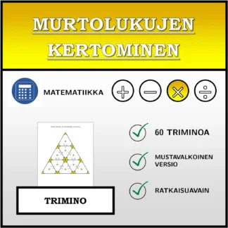 Trimino: Murtolukujen kertominen