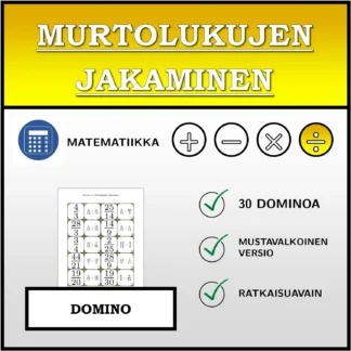 Domino: Murtolukujen jakaminen