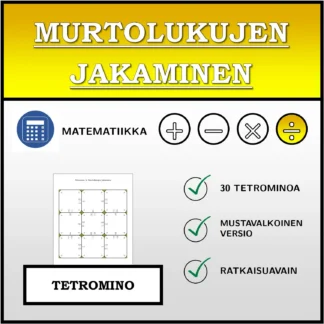 Tetromino: Murtolukujen jakaminen