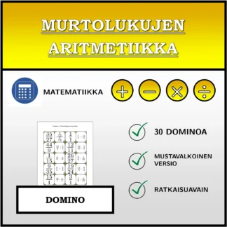 Domino: Murtolukujen aritmetiikka
