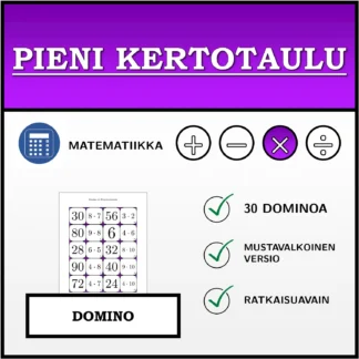 Domino: Pieni kertotaulu