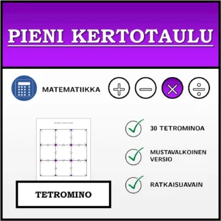 Tetromino: Pieni kertotaulu