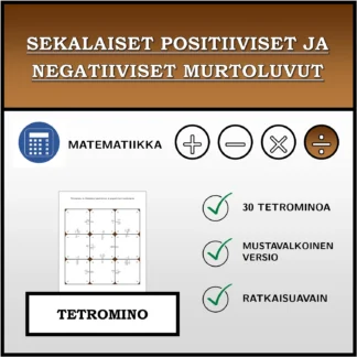 Tetromino: Sekalaiset positiiviset ja negatiiviset murtoluvut