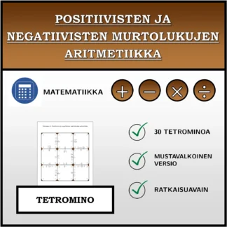 Tetromino: Positiivisten ja negatiivisten murtolukujen aritmetiikka