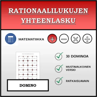 Domino: Rationaalilukujen yhteenlasku