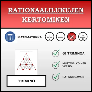 Trimino: Rationaalilukujen kertominen