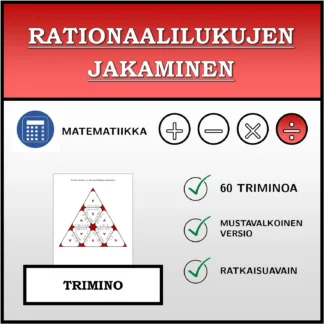 Trimino: Rationaalilukujen jakaminen