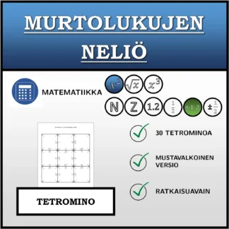 Tetromino: Murtolukujen neliö