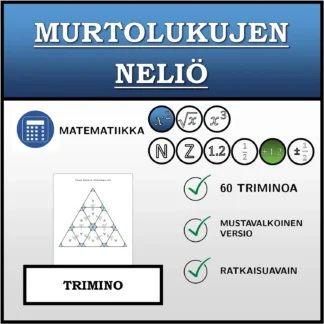 Trimino: Murtolukujen neliö