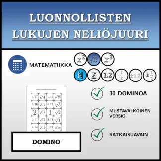 Domino: Luonnollisten lukujen neliöjuuri