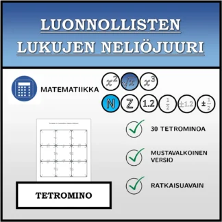 Tetromino: Luonnollisten lukujen neliöjuuri
