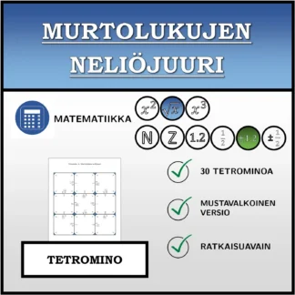 Tetromino: Murtolukujen neliöjuuri