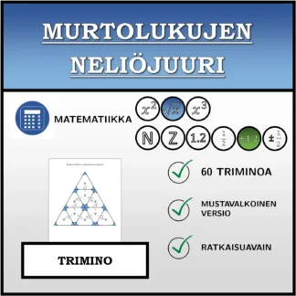 Trimino: Murtolukujen neliöjuuri